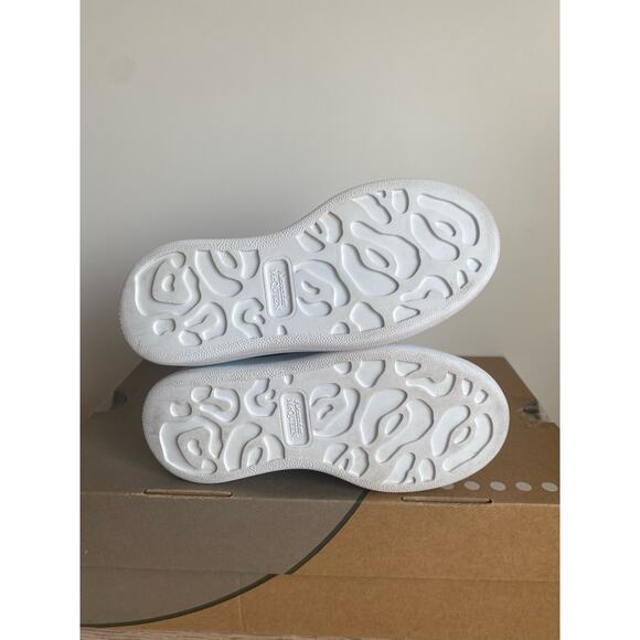 RARE Alexander McQueen Molly Kids Wht/ Paris Blue Leather Sneaker - SZ 28/ 11 C - Picture 12 of 15